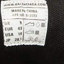Pre Owned Balenciaga Multicolor Faux Leather and Mesh Track Sneakers Size 43