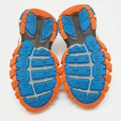 Pre Owned Balenciaga Multicolor Faux Leather and Mesh Track Sneakers Size 43