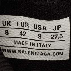 Balenciaga Black Knit Fabric Speed Trainer Sneakers Size 42