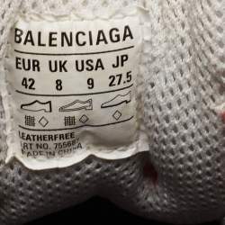 Balenciaga Multicolor Faux Leather and Mesh Triple S Sneaker Mules Size 42