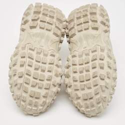 مملوكة مسبقًا Balenciaga Beige Mesh and Faux Leather Bouncer Chunky Sneakers Size 41
