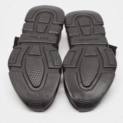 Pre Owned Balenciaga Black Knit Fabric Speed 2.0 High Top Sneakers Size 41