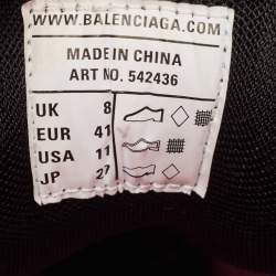 Pre Owned Balenciaga Multicolor Faux Leather and Mesh Track Lace Up Sneakers Size 41