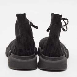 Balenciaga Black Knit Fabric Speed Trainer Sneakers Size 43