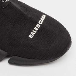 Balenciaga Black Knit Fabric Speed Trainer Sneakers Size 43