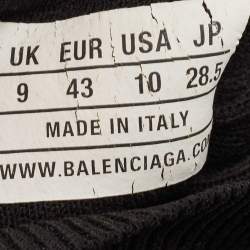 Balenciaga Black Knit Fabric Speed Trainer Sneakers Size 43