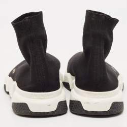 Balenciaga Black Knit Fabric Speed Trainer Sneakers Size 45