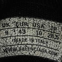 Balenciaga Black Knit Fabric Speed 2.0 High Top Sneakers Size 43