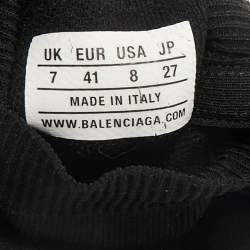 Balenciaga Black Knit Fabric Speed Trainer Slip On Sneakers Size 41