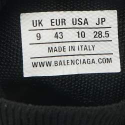 Balenciaga Black Knit Fabric Speed Trainer Sneakers Size 43