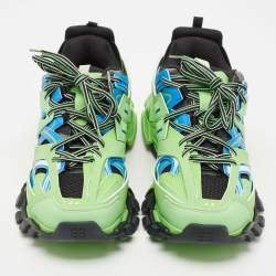 مملوكة مسبقًا Balenciaga Multicolor Mesh and Faux Leather Track Sneakers Size 44