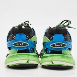 مملوكة مسبقًا Balenciaga Multicolor Mesh and Faux Leather Track Sneakers Size 44