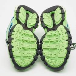 مملوكة مسبقًا Balenciaga Multicolor Mesh and Faux Leather Track Sneakers Size 44