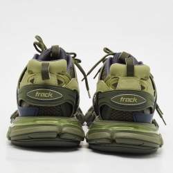 Pre Owned حذاء رياضي بالنسياغا تراك جلد صناعي وشبك متعدد الألوان مقاس 44