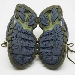 Pre Owned حذاء رياضي بالنسياغا تراك جلد صناعي وشبك متعدد الألوان مقاس 44