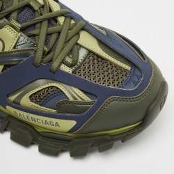 Pre Owned حذاء رياضي بالنسياغا تراك جلد صناعي وشبك متعدد الألوان مقاس 44