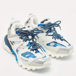 مملوكة مسبقًا حذاء رياضي بالنسياقا تراك شبك متعدد الألوان وجلد صناعي مقاس 40