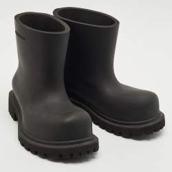 Balenciaga Black Rubber Steroid Boots Size 41