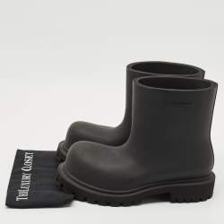 Balenciaga Black Rubber Steroid Boots Size 41