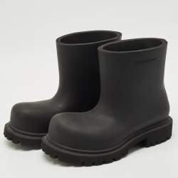 Balenciaga Black Rubber Steroid Boots Size 41