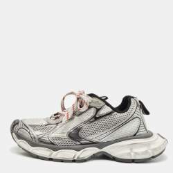 Balenciaga Grey Faux Leather and Mesh 3XL Sneakers Size 41