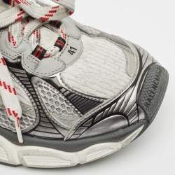 Balenciaga Grey Faux Leather and Mesh 3XL Sneakers Size 41