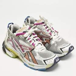 Balenciaga Multicolor Mesh And Synthetic Leather Runner Low Top Sneakers Size 41
