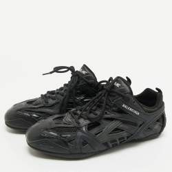 مملوكة مسبقًا حذاء بالنسياقا درايف شبك وجلد صناعي أسود مقاس 40