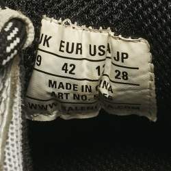 Pre Owned Balenciaga Silver/Grey Leather and Mesh Triple S Sneakers Size 42