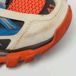 Pre Owned Balenciaga Multicolor Faux Leather and Mesh Track Sneakers Size 41
