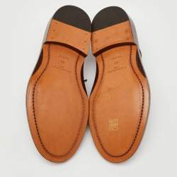 Pre Owned Balenciaga Brown Leather Lace Up Derby Size 40