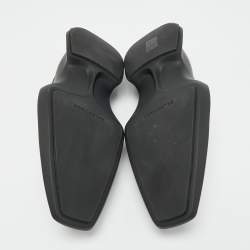 Pre Owned Balenciaga Black Rubber Space Slip On Sneakers Size 41