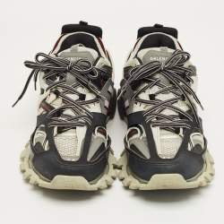 Pre Owned Balenciaga Multicolor Faux Leather and Mesh Track Low Top Sneakers Size 44