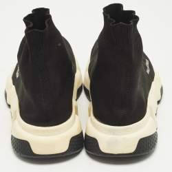 Pre Owned حذاء رياضي بالنسياغا سبيد ترينر نسيج محبوك أسود مقاس 43