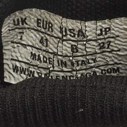 Pre Owned حذاء رياضي بالنسياغا سبيد ترينر نسيج محبوك أسود مقاس 43