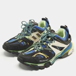 مملوكة مسبقًا Balenciaga Track Size 44 Multicolor Faux Leather and Mesh Low Top Sneakers