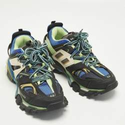 مملوكة مسبقًا Balenciaga Track Size 44 Multicolor Faux Leather and Mesh Low Top Sneakers