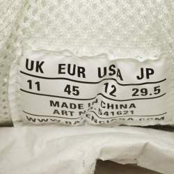 مملوكة مسبقًا Balenciaga Triple S Size 45 Grey Faux Leather and Mesh Lace Up Sneakers