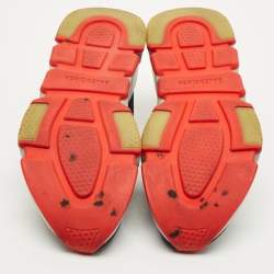 مملوكة مسبقًا حذاء رياضي بالنسياغا سبيد ترينر قماش تريكو أسود بعنق مرتفع مقاس 45