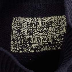 مملوكة مسبقًا حذاء رياضي بالنسياغا سبيد ترينر قماش تريكو أسود بعنق مرتفع مقاس 45