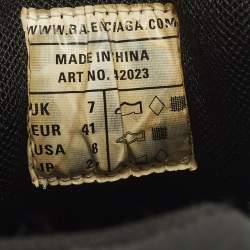 مملوكة مسبقًا Balenciaga Track 2 Size 41 Black Faux Leather and Mesh Lace Up Sneakers