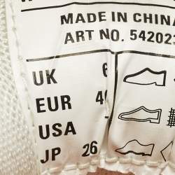 مملوكة مسبقًا Balenciaga Track Size 40 White Mesh and Faux Leather Lace Up Sneakers