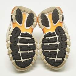 مملوكة مسبقًا Balenciaga Track Size 40 White Mesh and Faux Leather Lace Up Sneakers