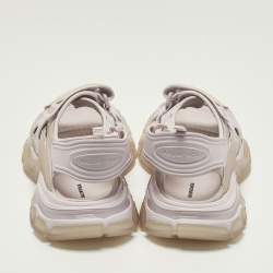 مملوكة مسبقًا صندل مسطح جلد صناعي ومطاط بالنسياجا تراك أسود مقاس 39