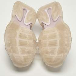 مملوكة مسبقًا صندل مسطح جلد صناعي ومطاط بالنسياجا تراك أسود مقاس 39