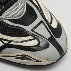 Pre Owned حذاء رياضي بالنسياغا درايف جلد صناعي وشبكة متعدد الألوان منخفض من أعلى مقاس 41