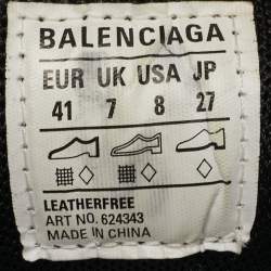 Pre Owned حذاء رياضي بالنسياغا درايف جلد صناعي وشبكة متعدد الألوان منخفض من أعلى مقاس 41