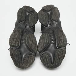 Pre Owned حذاء رياضي بالنسياغا تريبل إس جلد أسود صناعي بالشعار مقاس 40