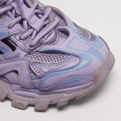 Pre Owned Balenciaga Track 2 Size 38 Purple Leather and Rubber Lace Up Sneakers