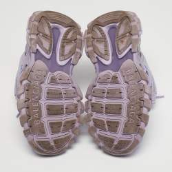 Pre Owned Balenciaga Track 2 Size 38 Purple Leather and Rubber Lace Up Sneakers